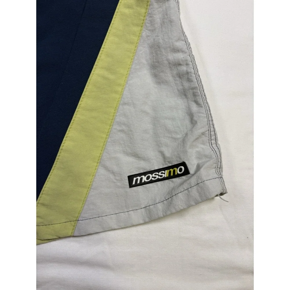 Vintage 90s Mossimo Board Shorts Made In USA Size 38 Colorblock Navy Surf Skate